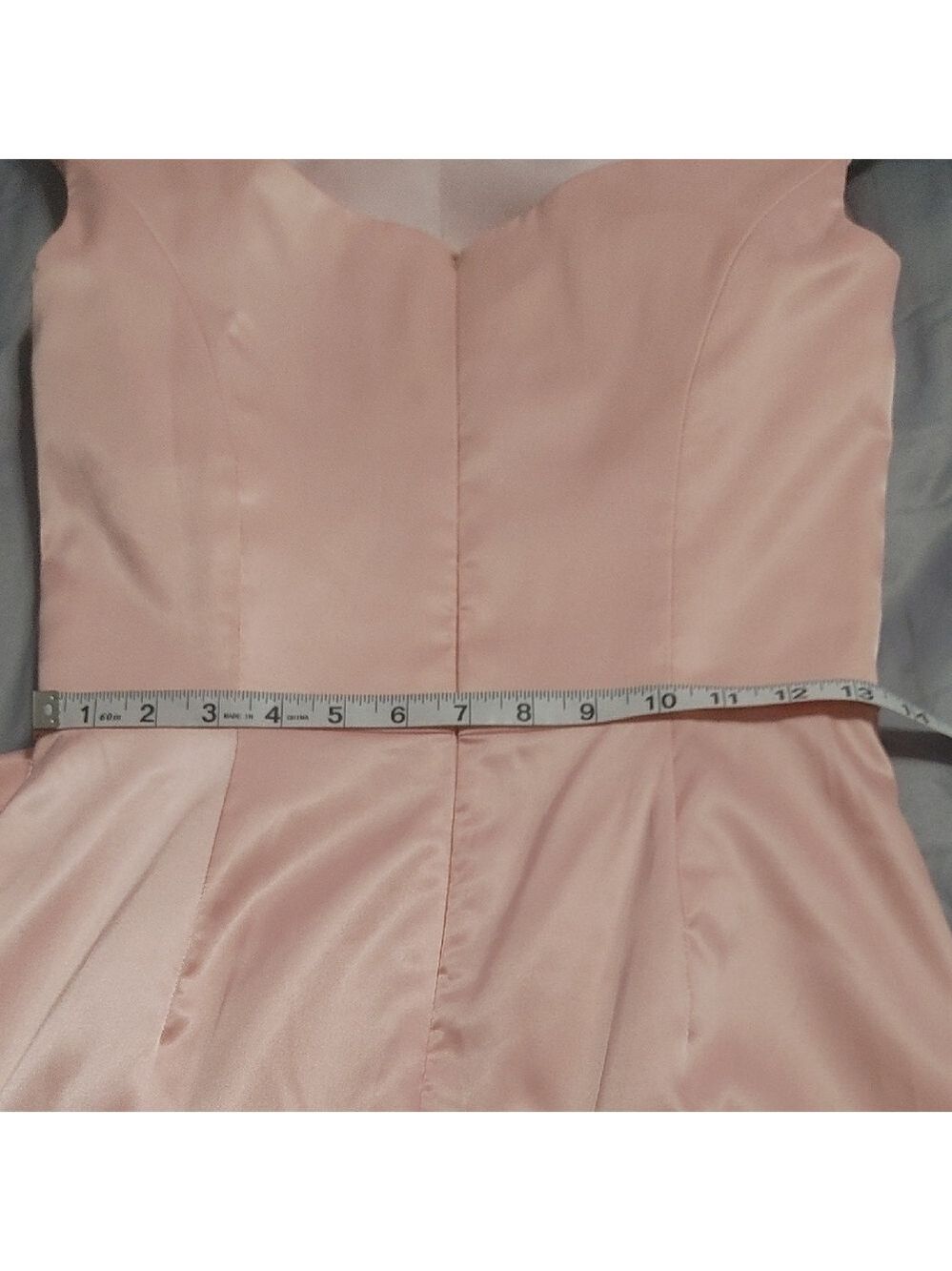 Pink Asymmetrical Ruched Sheath Dress - Picture 6 of 10